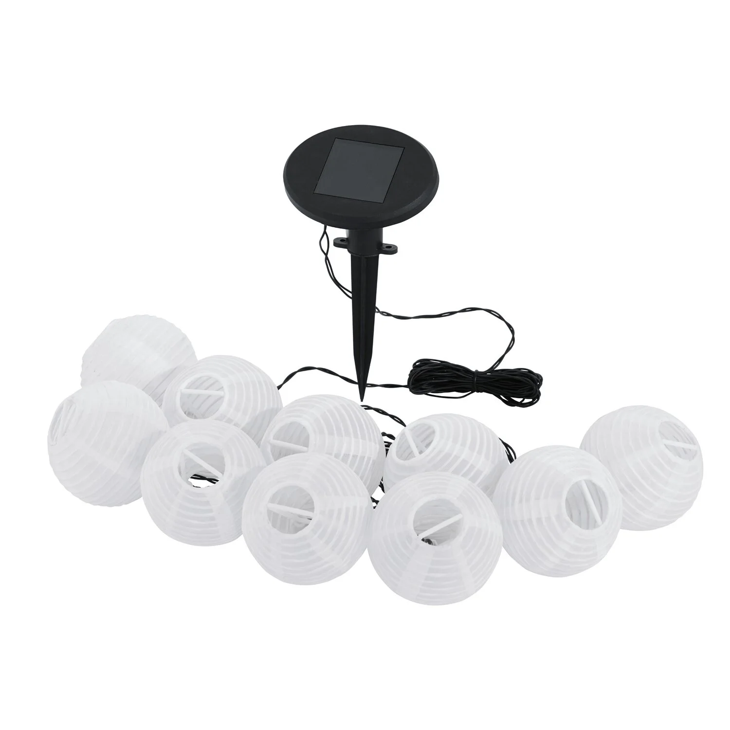 Eglo LED-Solar-Lichterkette Mit 10 Kugeln 4,3 M 1 Eglo LED-Solar-Lichterkette Mit 10 Kugeln 4,3 M