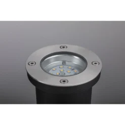 Paulmann LED-Bodeneinbauleuhte Plug & Shine Rund Silber 3'000 K / 3,6 W -Lampen & Leuchten affär 495133 3