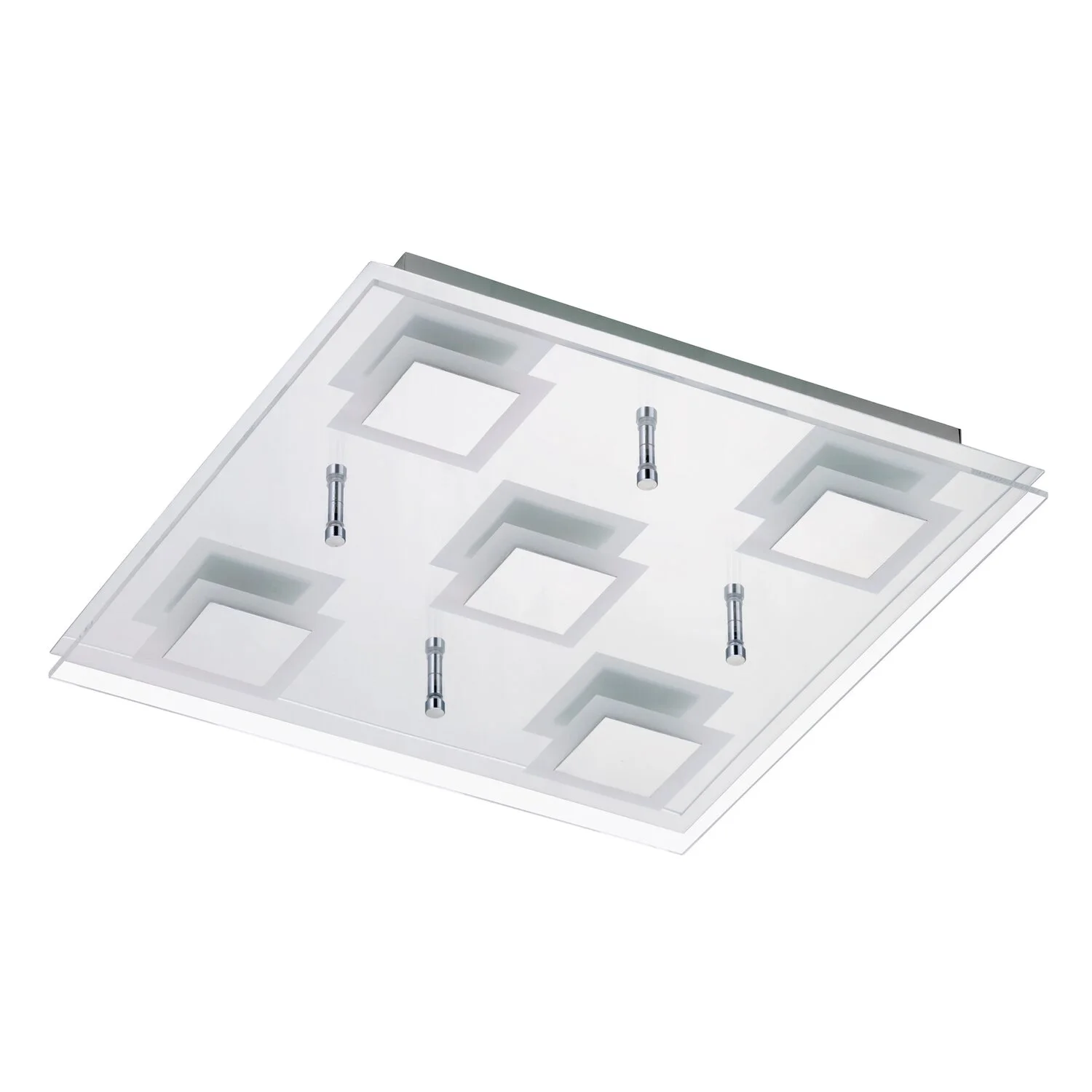 Briloner LED-Deckenleuchte EEK: A+ Plaza 5-flammig 5 W Chrom 1 Briloner LED-Deckenleuchte EEK: A+ Plaza 5-flammig 5 W Chrom