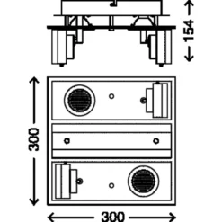 Briloner LED-Deckenleuchte EEK: A+ Lindo 4-flammig 5 W Chrom -Lampen & Leuchten affär 502308 2