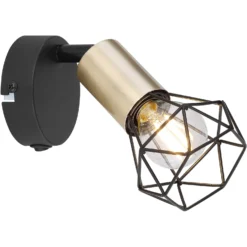 Globo 1er-Spot Xara I E14 Altmessing