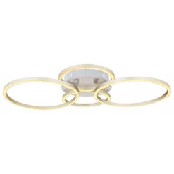 Globo Deckenleuchte Metall Nickel Matt 40,6 X 65,5 Cm 40 W / 1'960 Lm 20 Globo Deckenleuchte Metall Nickel Matt 40,6 X 65,5 Cm 40 W / 1'960 Lm -Lampen & Leuchten affär 503607 3