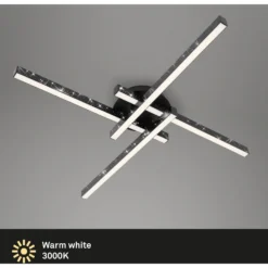 Brilo LED-Wand- Und Deckenleuchte Rey Schwarz 600 X 600 Mm / 1 X LED / 21 W -Lampen & Leuchten affär 504164 2