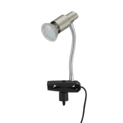 Briloner LED-Klemmleuchte Simple 3 W Nickel Matt