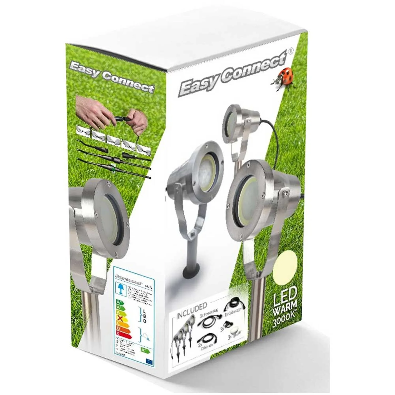 Easy Connect LED-Strahler-Set Gebürstet Alu 1 Easy Connect LED-Strahler-Set Gebürstet Alu