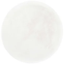 Kunstfellteppich Novara Rund Weiss Ø Ca. 120 Cm