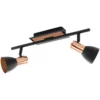 Eglo LED-Spot Barnham 2-flammig Schwarz-Kupfer 240 Lm