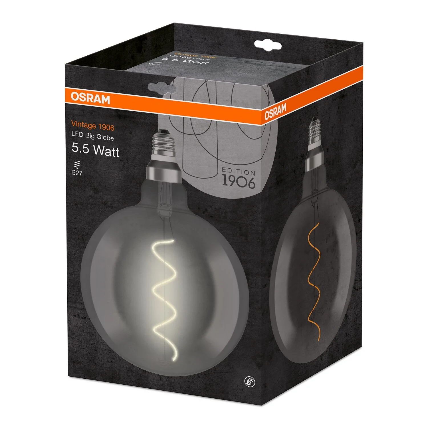 Osram LED-Leuchtmittel 1906 Globeform Filament E27 Warmweiss 16W 110lm Smoke 4 Osram LED-Leuchtmittel 1906 Globeform Filament E27 Warmweiss 16W 110lm Smoke – Bild 4