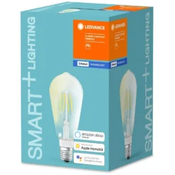 Ledvance Smart+ Bluetooth LED-Leuchtmittel Edison Filament E27 Warmweiss 60W 806