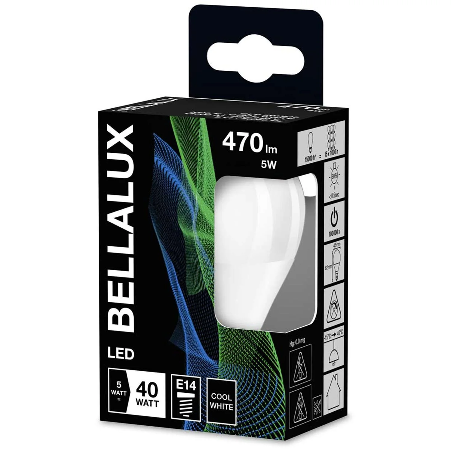 Bellalux LED-Leuchtmittel Tropfenform E14 Kaltweiss 40W 470lm 3 Bellalux LED-Leuchtmittel Tropfenform E14 Kaltweiss 40W 470lm – Bild 3