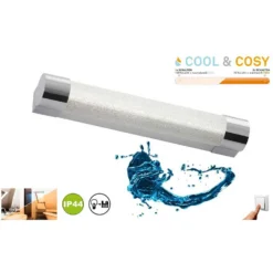 Briloner LED Bad-Wandleuchte "Cool & Cosy" 720 Lm, In Chrom