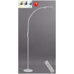 Briloner LED Stehleuchte Fernbedient Dimmbar Weiss