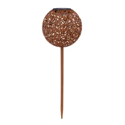 Globo Solarleuchtkugel Metall Rost Ø 18,5 Cm