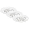 Briloner LED-Einbauleuchten Weiss 3er-Set