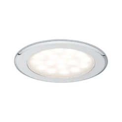 Paulmann LED-Möbel-Einbauleuchte Rund Chrom 2 X 2,5 W / 2er-Set