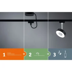 Paulmann URail LED-Spot Aldan Schwarz Matt Chrom 2'700 K / 9 W 15 Paulmann URail LED-Spot Aldan Schwarz Matt Chrom 2'700 K / 9 W -Lampen & Leuchten affär 516758 5