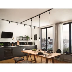 Paulmann URail Schiene Schwarz Matt 1 M -Lampen & Leuchten affär 516764 4