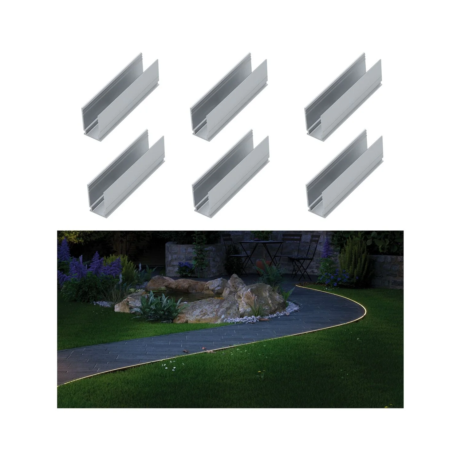 Paulmann LED-Stripe Clip Plug & Shine Neon 6 Montage-Clips 5 Cm 3 Paulmann LED-Stripe Clip Plug & Shine Neon 6 Montage-Clips 5 Cm – Bild 3