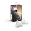 Philips Hue White Ambiance LED-Leuchtmittel Reflektor GU10 Matt 2 Stk.