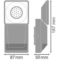 Ledvance LED-Aussenstrahler Endura Pro Spot S Kaltweiss Grau (HxBxT) 196 X 95 X -Lampen & Leuchten affär 518933 8