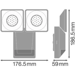 Ledvance LED-Aussenstrahler Endura Pro Spot S Kaltweiss Weiss (HxBxT) 196 X 184 -Lampen & Leuchten affär 518934 8