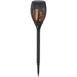 Globo Solarleuchte Fackel Kunststoff Schwarz 2 Stk. -Lampen & Leuchten affär 521739 2