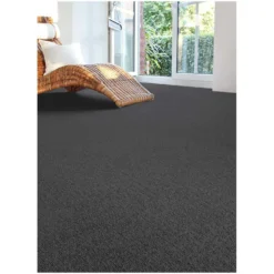 Teppichboden Rambo Schwarz Meterware / Breite 4 M -Lampen & Leuchten affär 526463 4