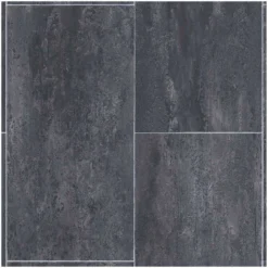 CV-Bodenbelag Tower Fliesenoptik Anthrazit Breite 2 M