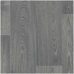 CV-Bodenbelag Natural Stabparkett-Optik Dunkelgrau Breite 4 M