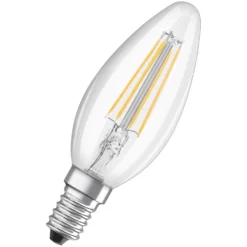 Osram LED-Leuchtmittel Base Kerzenform Filament E14 Kaltweiss 40W 470lm 3er-Pack -Lampen & Leuchten affär 527403 3