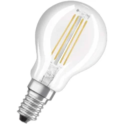 Osram LED-Leuchtmittel Base Tropfenform Filament E14 Kaltweiss 40W 470lm 3er-Pac -Lampen & Leuchten affär 527404 3