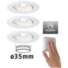 Paulmann LED-Einbauleuchte Nova Mini Plus Weiss 3 X 4,2 W / 300 Lm / 3 Stk.