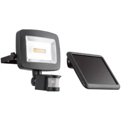 Globo LED-Solarleuchte Kunststoff Schwarz Mit Bewegungsmelder