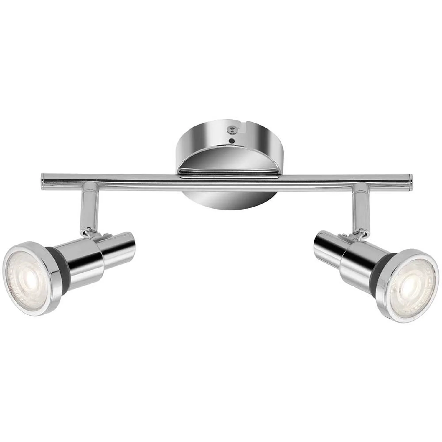 Briloner LED-Spotleuchte Bad Flamo Chrom 2 X GU10 / 4 W 1 Briloner LED-Spotleuchte Bad Flamo Chrom 2 X GU10 / 4 W