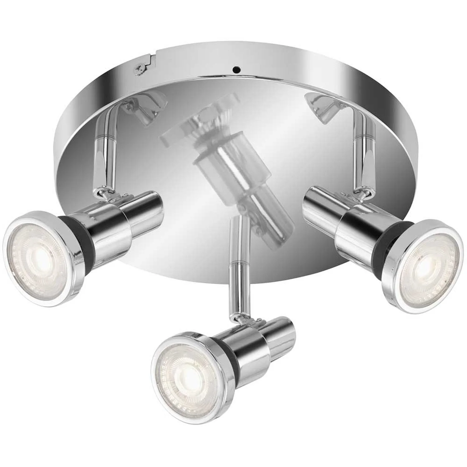 Briloner LED-Spotleuchte Bad Flamo Chrom 3 X GU10 / 4 W 1 Briloner LED-Spotleuchte Bad Flamo Chrom 3 X GU10 / 4 W