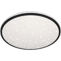 Brilo LED-Deckenleuchte Skizo Schwarz 48 W