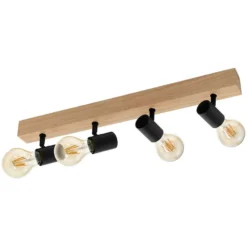 Eglo Spot Townshend 3 / 4 X E27 Braun-Schwarz