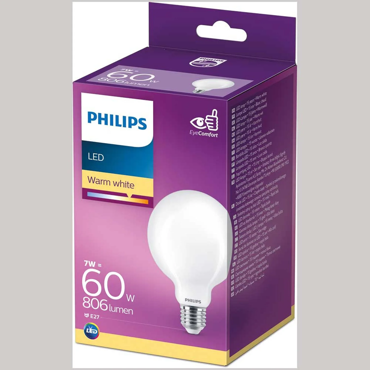 Philips LED-Leuchtmittel Globe E27 Matt 7 W / 806 Lm 4 Philips LED-Leuchtmittel Globe E27 Matt 7 W / 806 Lm – Bild 4