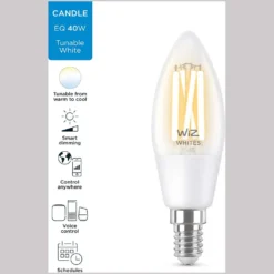 WiZ LED-Leuchtmittel Kerzenform E14 WiFi Bluetooth Klar 4,9 W / 470 Lm 22 WiZ LED-Leuchtmittel Kerzenform E14 WiFi Bluetooth Klar 4,9 W / 470 Lm -Lampen & Leuchten affär 529893 10