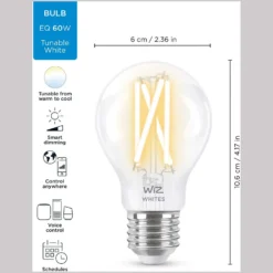 WiZ LED-Leuchtmittel Standardform E27 WiFi Bluetooth Klar 6,7 W / 806 Lm -Lampen & Leuchten affär 529896 11