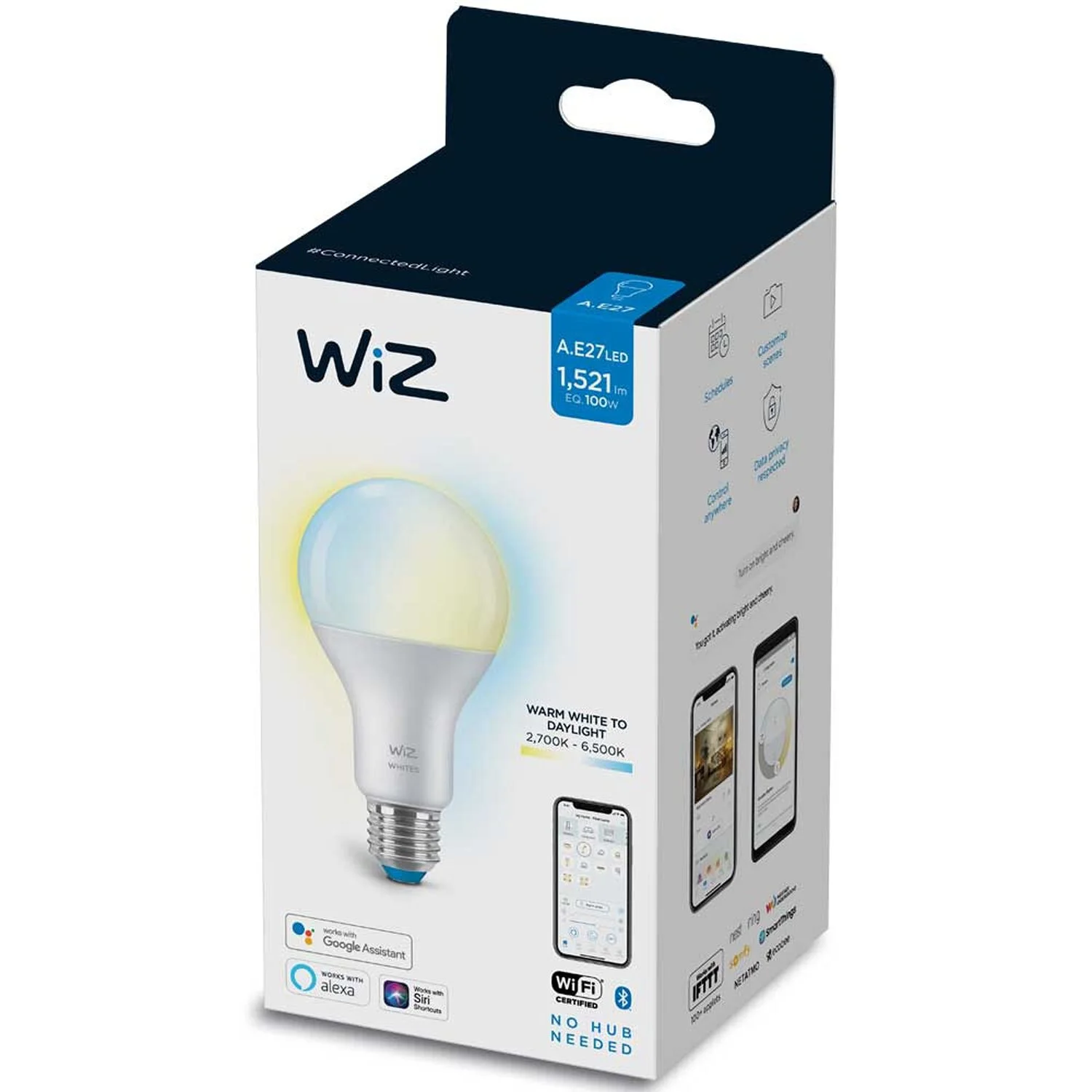 WiZ LED-Leuchtmittel Standardform E27 WiFi Bluetooth Matt 13 W / 1'521 Lm 3 WiZ LED-Leuchtmittel Standardform E27 WiFi Bluetooth Matt 13 W / 1'521 Lm – Bild 3