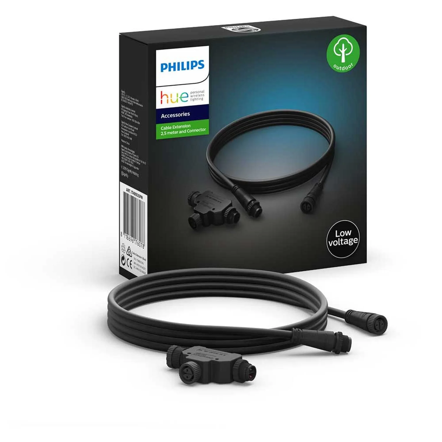 Philips Hue Outdoor-Verlängerungskabel Schwarz 2,5 M 3 Philips Hue Outdoor-Verlängerungskabel Schwarz 2,5 M – Bild 3