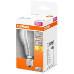 Osram LED-Leuchtmittel Glühlampenform Filament Matt E27 Warmweis 15W 2452lm -Lampen & Leuchten affär 530826 4