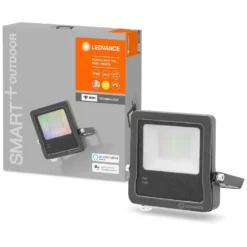 Ledvance Smart+ Wifi LED-Flutlicht Flood RGBW 10W 630lm Dimmbar Dunkelgrau Outdo -Lampen & Leuchten affär 530856 2