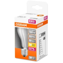 Osram LED-Leuchtmittel Glühlampenform Filament Matt E27 Warmweiss 100W 1521lm Di -Lampen & Leuchten affär 530880 2
