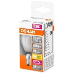 Osram LED-Leuchtmittel Tropfenform Filament Matt E14 Warmweiss 40W 470lm Dimmbar -Lampen & Leuchten affär 530889 2