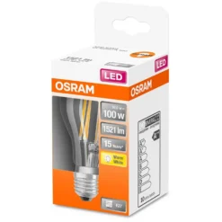 Osram LED-Leuchtmittel Glühlampenform Filament E27 Warmweiss 100W 1521lm -Lampen & Leuchten affär 530898 2