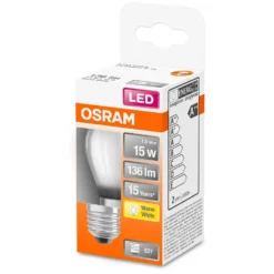 Osram LED-Leuchtmittel Tropfenform Filament Matt E27 Warmweiss 15W 136lm -Lampen & Leuchten affär 530900 4