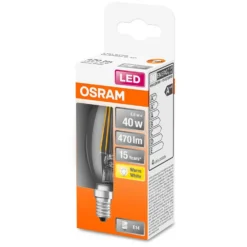 Osram LED-Leuchtmittel Kerzenform E14 Warmweiss 40W 470lm -Lampen & Leuchten affär 530917 2