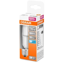 Osram LED-Leuchtmittel Stabform Stick E27 Kaltweiss 75W 1050lm -Lampen & Leuchten affär 530966 2